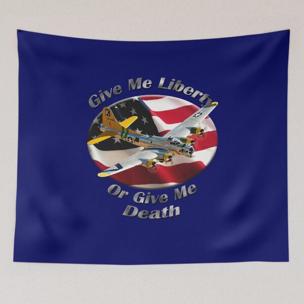 Item preview, B-17 Flying Fortress Give Me Liberty designed and sold by hotcarshirts.