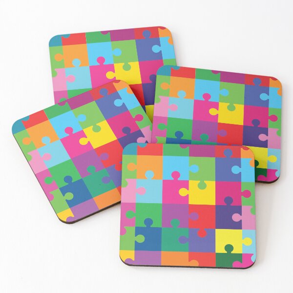 Item preview, Colorful Jigsaw Puzzle Piece Pattern For Kids designed and sold by Jenniferagt.