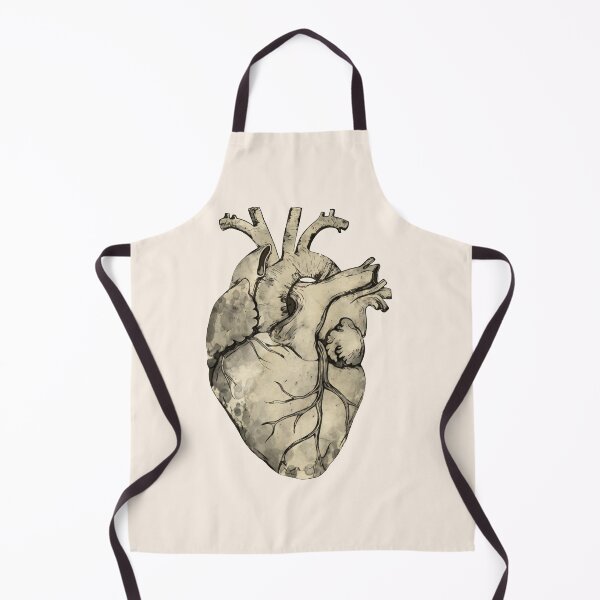 Item preview, Vintage style, Watercolor, human heart, anatomy art designed and sold by Collagedream.