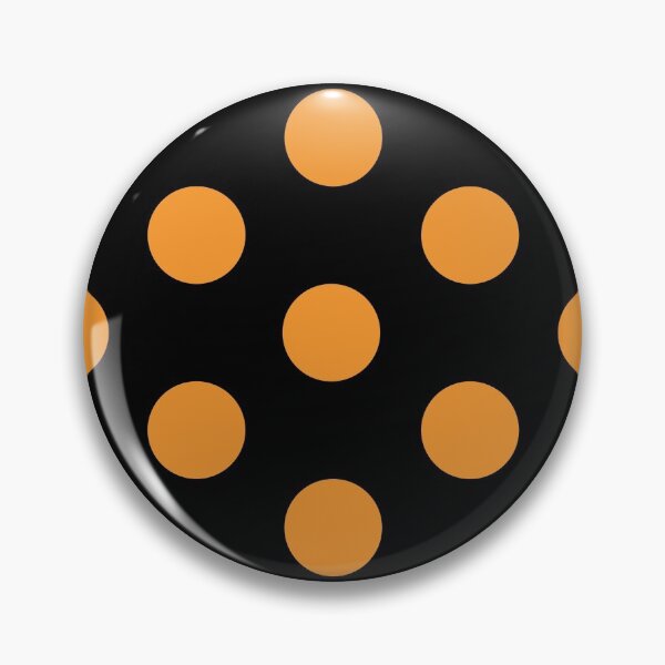 Item preview, Large ORANGE and BLACK POLKA DOTS designed and sold by RachelMacht.