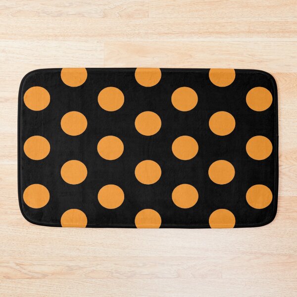 Item preview, Large ORANGE and BLACK POLKA DOTS designed and sold by RachelMacht.