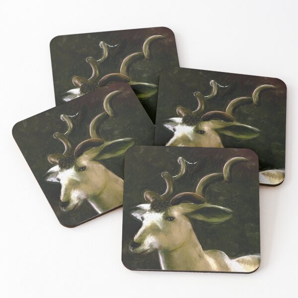Item preview, Addax the White Antelope. Portrait. designed and sold by Kay Patterson.