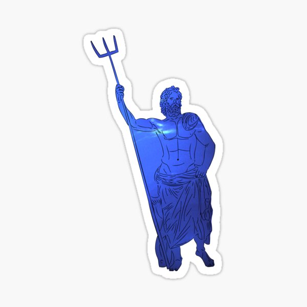 Neptune Solar System Mythology Sticker