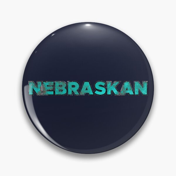Artikelvorschau, Nebraskan - Turquoise Textured Type Design entworfen und verkauft von Creatively Torn.