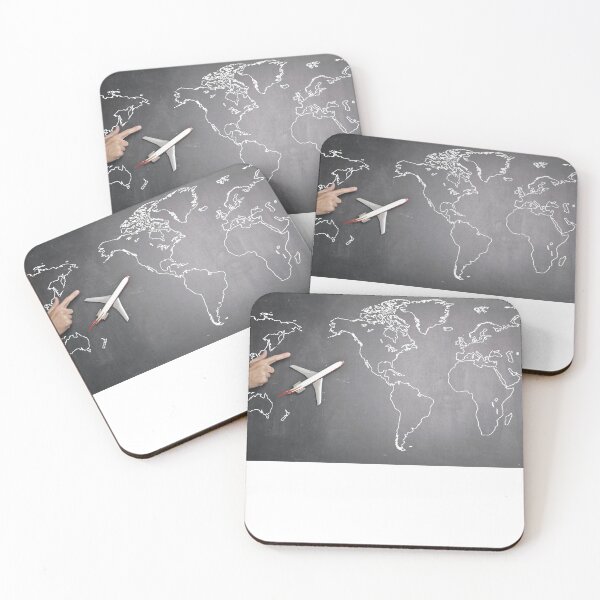 Item preview, travel the world black and white T shirt designed and sold by ImRotem.