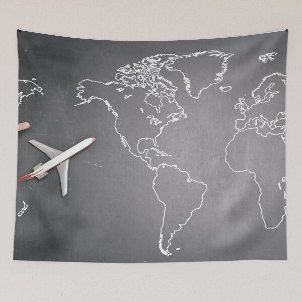 Item preview, travel the world black and white T shirt designed and sold by ImRotem.
