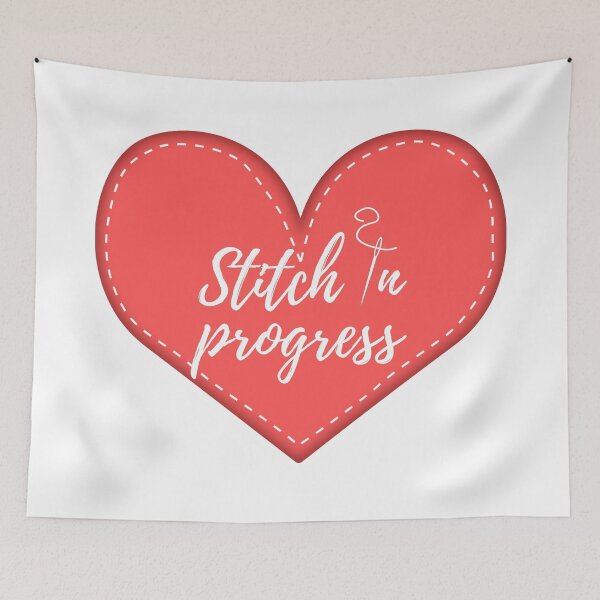 Item preview, Stitch in progress heart designed and sold by newprojectvibe.