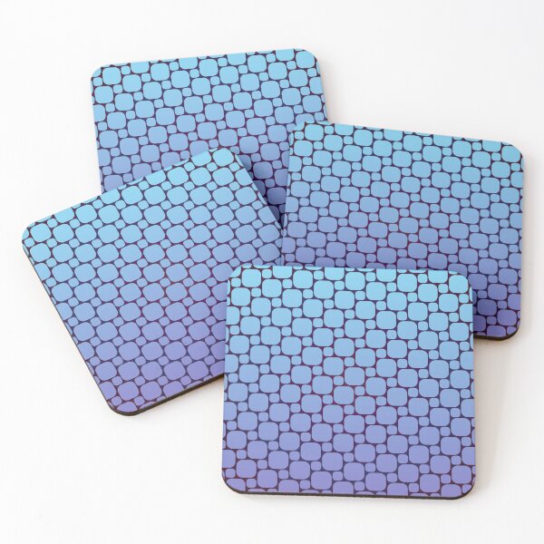 Item preview, Blue Rounded Squares Pattern - 012 designed and sold by vortexatelier.