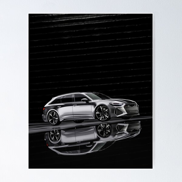 Shades of Grey - Audi RS6 Poster by Simon Holzhauer