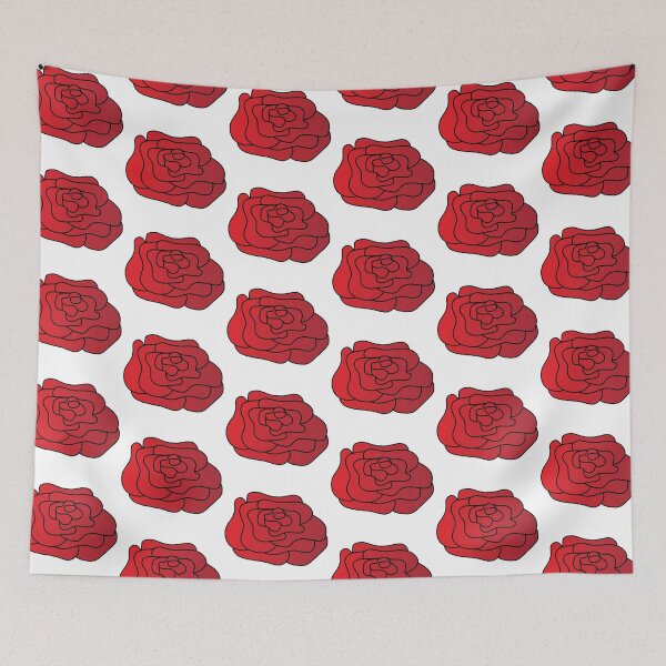 Item preview, Simple and cute cartoon rose print designed and sold by MariiaCreation.