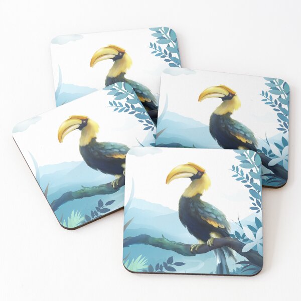 Item preview, Hornbill in jungle designed and sold by Vishakh Venu.