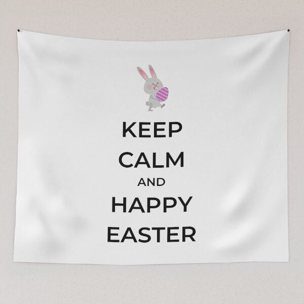 Item preview, Keep Calm and Happy Easter designed and sold by CoolHippoQuotes.