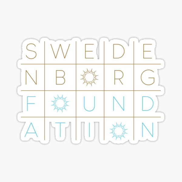Swedenborg Foundation "Grid Design" 2 Sticker