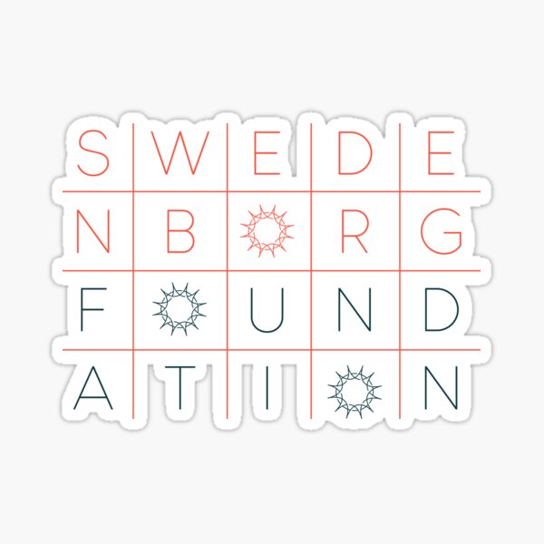 Swedenborg Foundation "Grid Design" 3 Sticker