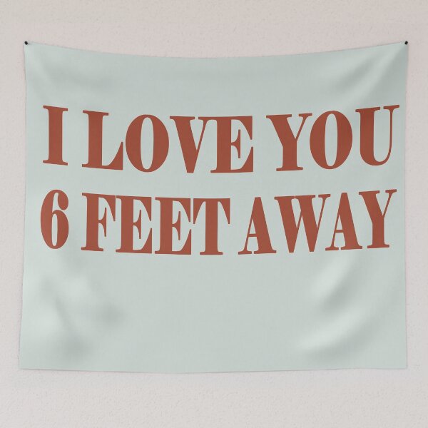 Item preview, I love you six feet away designed and sold by VintagePrada.