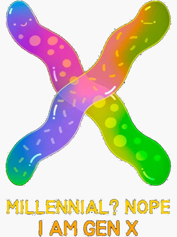 "Gen X" Sticker for Sale by Memedude Redbubble