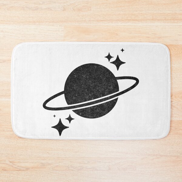 Artikelvorschau, Saturn - Schwarz entworfen und verkauft von kehdesigns.