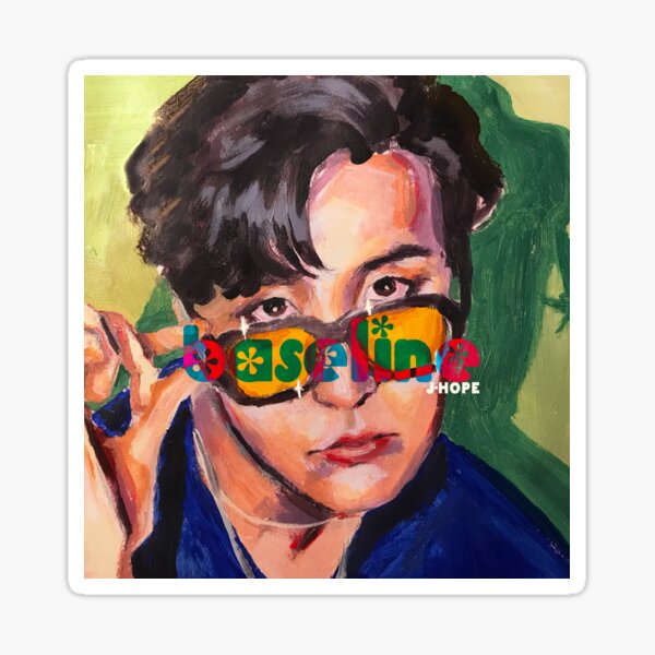 Item preview, j-hope baseline print designed and sold by marleyillus.