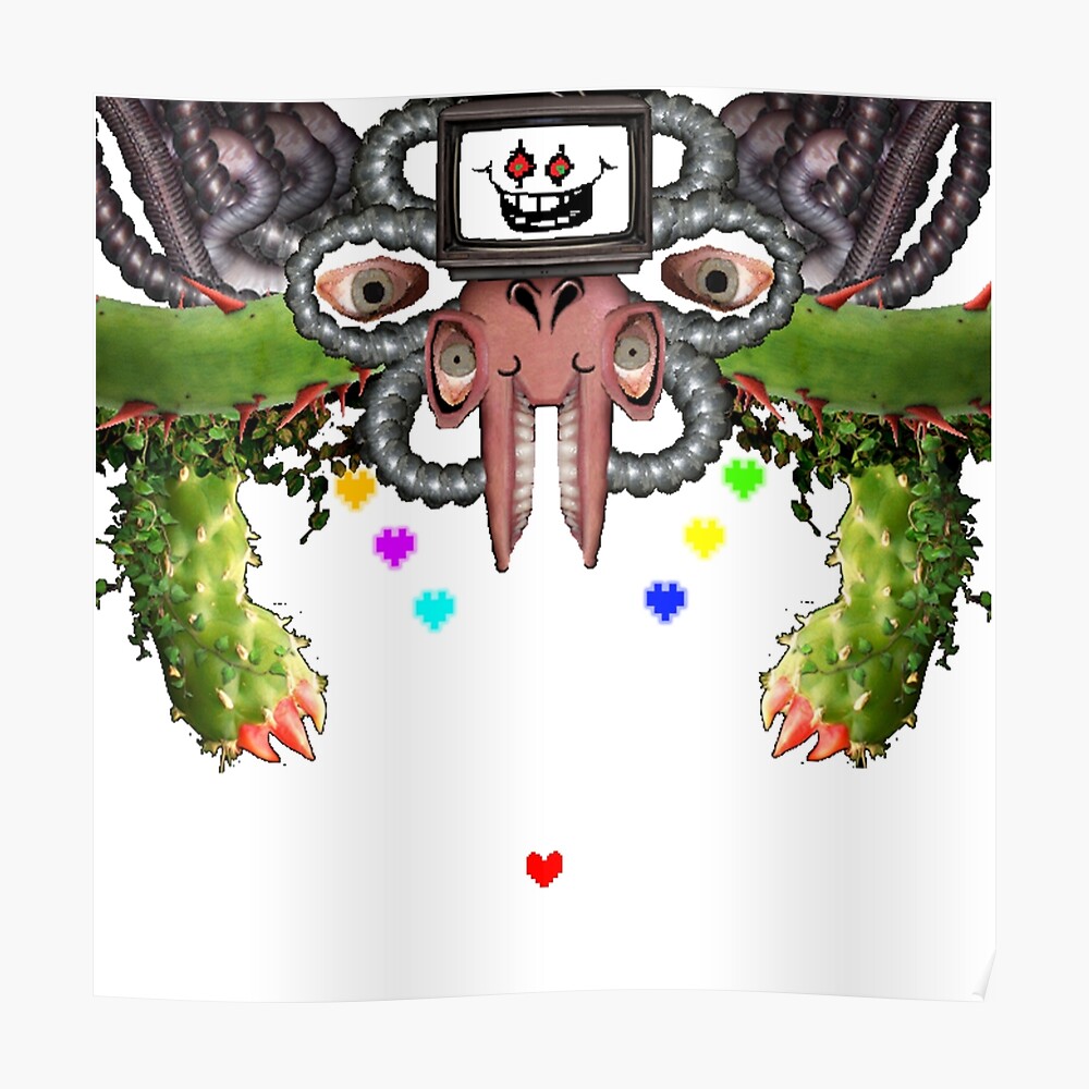 Omega Flowey Sticker By Ilookincredible Redbubble