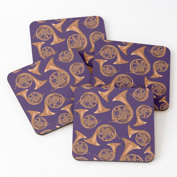 Item preview, French Horn Pattern Purple designed and sold by jasmijndeklerk.