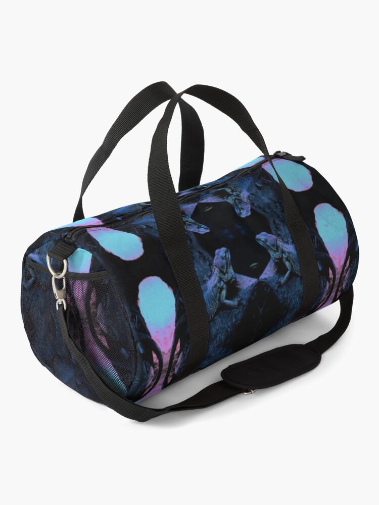 Alternate view of Psychedelic Bearded Dragon Pattern Duffle Bag