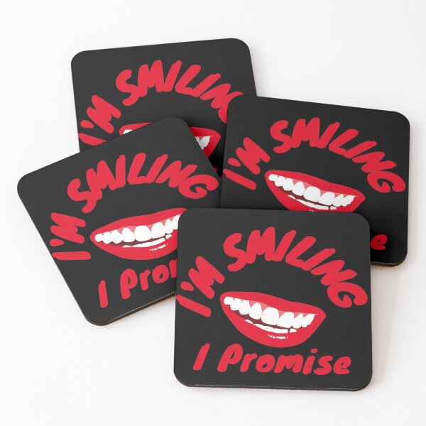 Item preview, I'm Smiling I Promise Funny Quote with Smiling Face designed and sold by Tawfiktyson.
