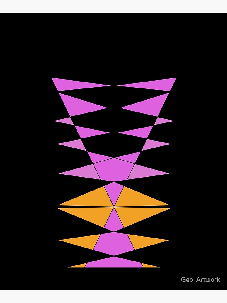 Thumbnail 6 of 6, Apron, Purple Orange Easy Geometric Designs Repeating Geometric Pattern designed and sold by BDMcT.