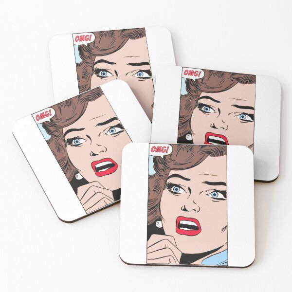 Item preview, Comic Girl - Oh My God! designed and sold by brushandframes.