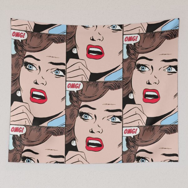 Item preview, Comic Girl - Oh My God! designed and sold by brushandframes.