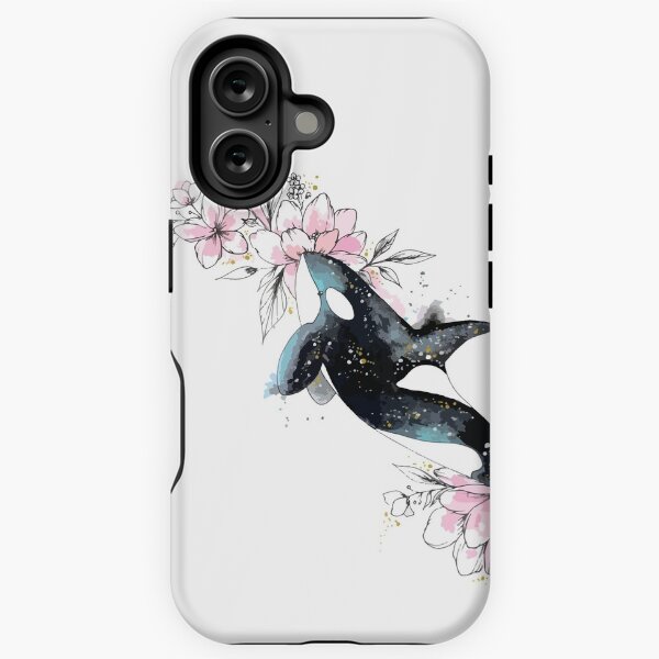 Item preview, Killer Whale With Flowers | Orca Whale With Floral designed and sold by EPOOCH.