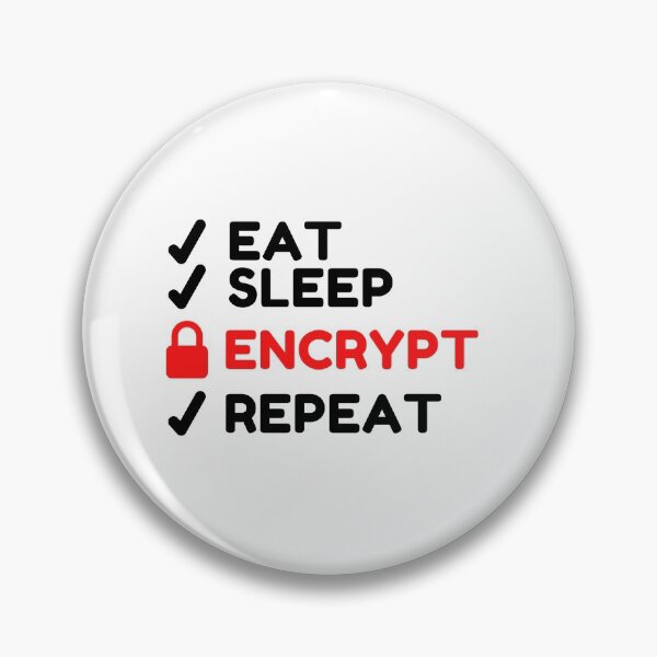Item preview, Cyber Security Eat Sleep Encrypt Repeat Computer Hacking Funny designed and sold by InitialModel.