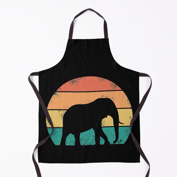 Item preview, Vintage Sunset Retro Elephant Silhouette designed and sold by RedQuality.