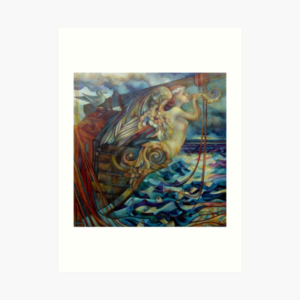 figurehead or ... fishing Art Print