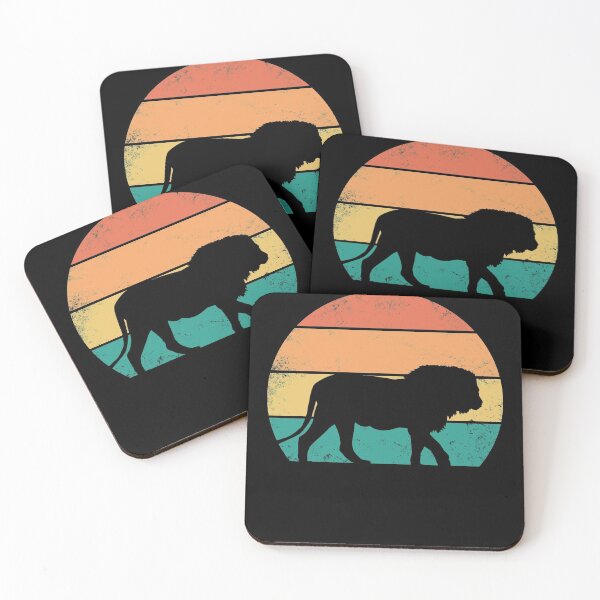 Item preview, Vintage Sunset Retro Lion Silhouette designed and sold by RedQuality.