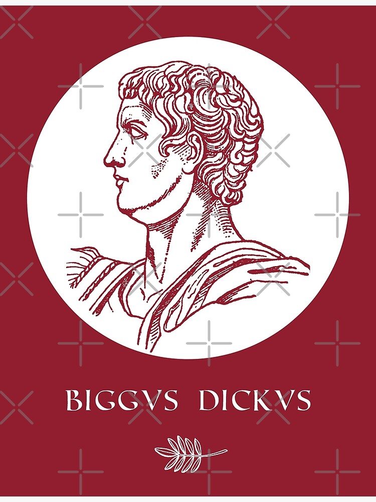 Biggus Dickus Poster For Sale By Burakdesik Redbubble