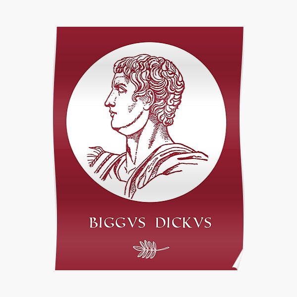 Biggus Dickus Poster For Sale By Burakdesik Redbubble 6898