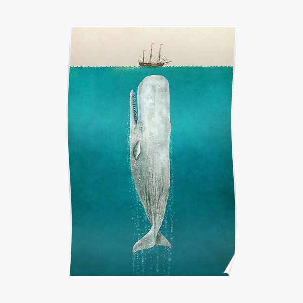 The Whale - Full Length - colour option Poster