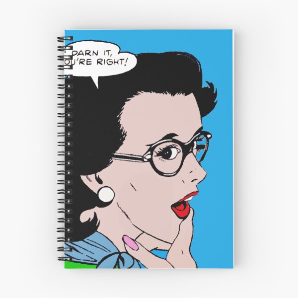 Item preview, Comic Girl's Quote - Darn It, You're right! designed and sold by brushandframes.
