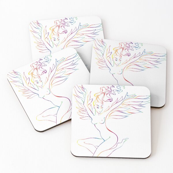 Item preview, Rainboww Winged Woman designed and sold by RuthFurtado.