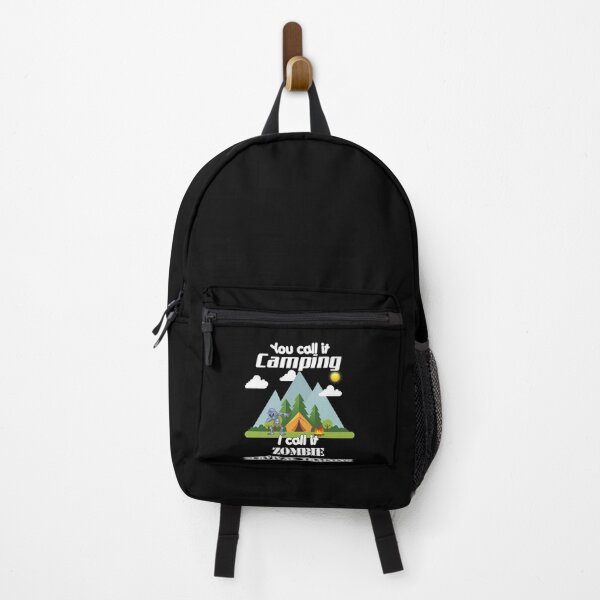 Item preview, They call it camping, I call it zombie survival training fun tent zombie forest designed and sold by Dirk4171.