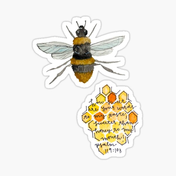 Item preview, honey sticker pack designed and sold by Emily Perrigo.