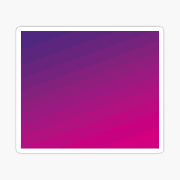 Retro gradient pink and purple Sticker