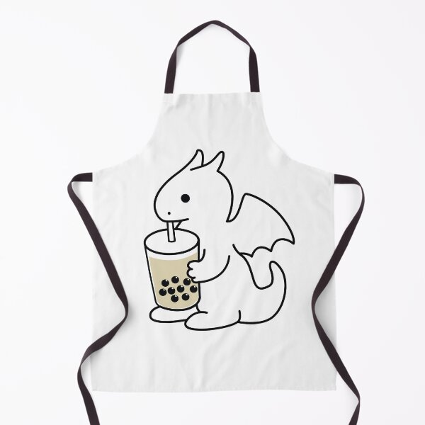 Item preview, Cute Dragon Drinking Boba Bubble Milk Tea designed and sold by bobalogy.