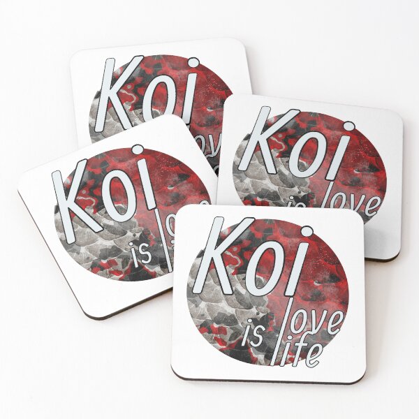 Item preview, Koi is love Koi is life Japan fish scales Koi Life designed and sold by 99vectors.