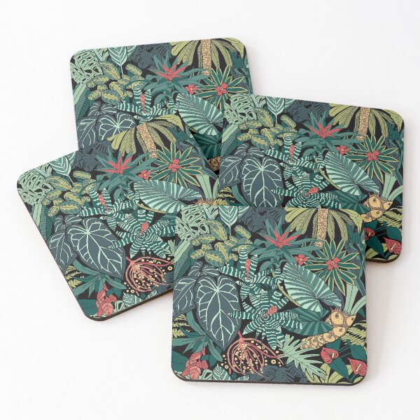 Item preview, Jungle Leaves Pattern/ Tropical Rainforest designed and sold by freyasprints.