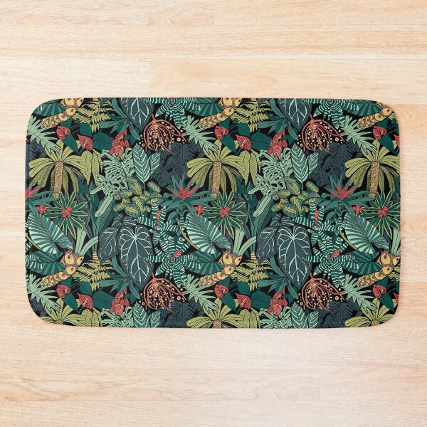 Item preview, Jungle Leaves Pattern/ Tropical Rainforest designed and sold by freyasprints.