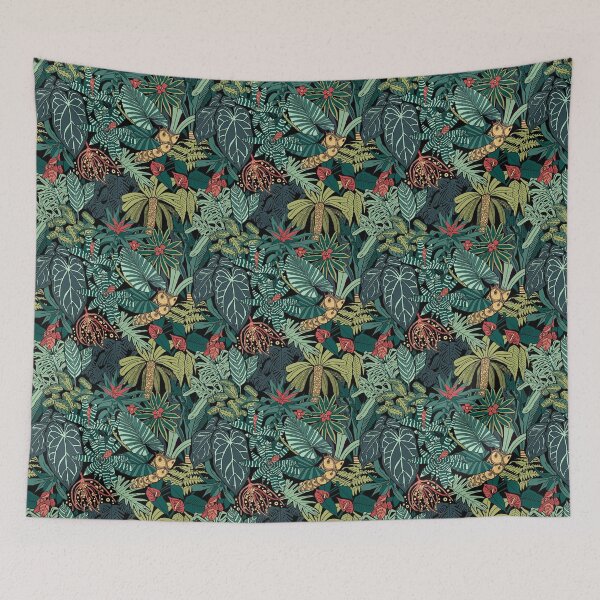 Item preview, Jungle Leaves Pattern/ Tropical Rainforest designed and sold by freyasprints.