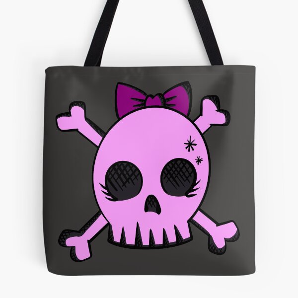 Item preview, Calavera y tibias cruzadas rosadas designed and sold by Chanchitos.