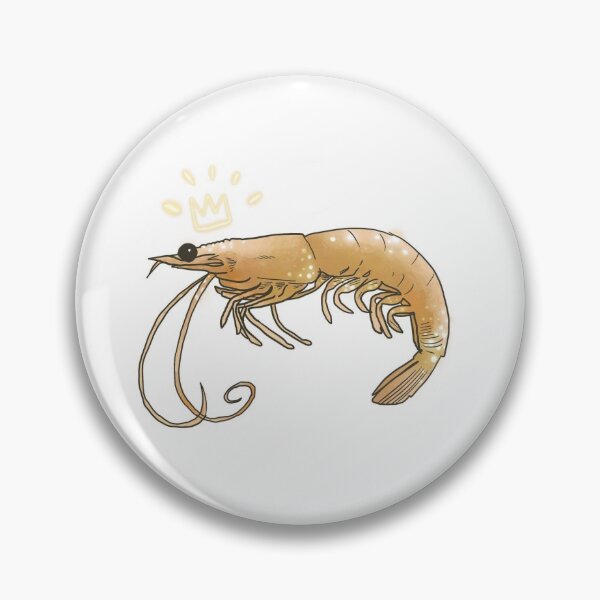 Item preview, cute orange glowing prawn designed and sold by tastynoodle.