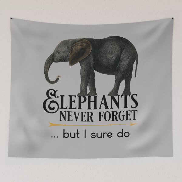 Item preview, Elephants never forget designed and sold by sandpiperstudio.